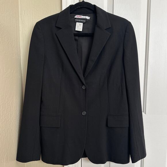 Vintage KORS Bergdorf Goodman Black Wool Blazer Made in Italy Suit Jacket‎ - Picture 1 of 6